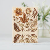 Carte D'accompagnement Bliss botaniques vintages (Debout devant)