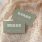 Carte D'accompagnement Blocs bébé bohème Livre vert pour bébé