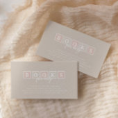 Carte D'accompagnement Blocs Bébé Bohème Rose Livres pour Bébé