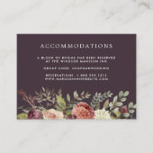 Carte D'accompagnement Bloom rustique | Hébergement hôtelier Mariage (Devant)