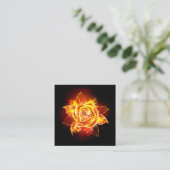 Carte D'accompagnement Blooming Fire Rose (Debout devant)