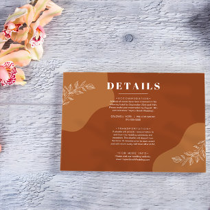 Carte D'accompagnement Blossoms of Love : Simple Feuilles Abstraits Détai