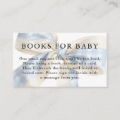 Carte D'accompagnement Blue and Ivory Gingham Bow Books for Baby (Devant)