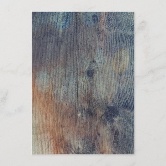 Carte D'accompagnement Blue and Maroon Floral Mariage Information Invité (Dos)