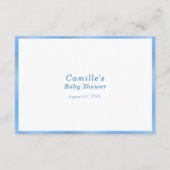 Carte D'accompagnement Blue Apportez un livre Panda Bear (Dos)