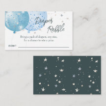 Blue Balloons Boy Baby shower Demande de couche