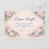 Carte D'accompagnement Blue Bow Blueberry Diapper Raffle (Devant)