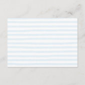 Carte D'accompagnement Blue Bow Bonjour Bebe Baby Showe Diapper Raffle (Dos)