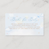 Carte D'accompagnement Blue Boy Boho Teddy Bear Balloon Livres pour bébé (Devant)