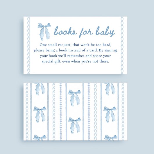 Carte D'accompagnement Blue Boy Boy Boy Baby showers Livres pour bébé