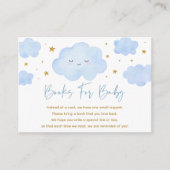Carte D'accompagnement Blue Boy Cloud Stars Baby Sprinkle Demande de rése (Devant)