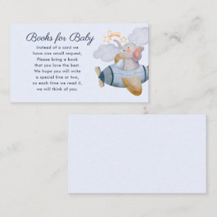 Carte D'accompagnement Blue Boy Elephant Plane Livres pour Baby Baby show
