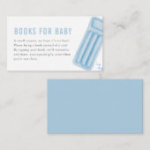 Carte D'accompagnement Blue Boy Summer Pool Party Books for Baby Card (Devant / Derrière)