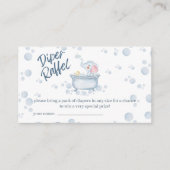Carte D'accompagnement Blue Bubble Bath Animal Baby Shower (Devant)