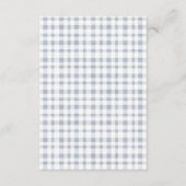 Carte D'accompagnement Blue Cactus Boho Llama Conseils pour maman Baby sh (Dos)