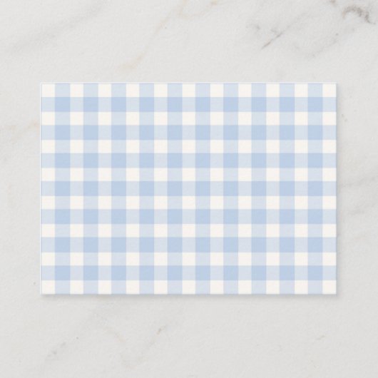 Carte D'accompagnement Blue Citrouille Baby shower Boy Fall Books for Bab (Dos)