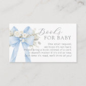 Carte D'accompagnement Blue Coquette Bow Books for baby (Devant)