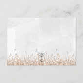 Carte D'accompagnement Blue Cornflowers & Wheat Field Blue Détails (Dos)