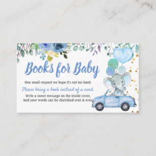 Carte D'accompagnement Blue Drive À Travers Les Boy Baby showers Books Fo