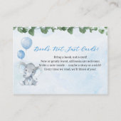 Carte D'accompagnement Blue Elephant Books for Baby Shower Card (Devant)