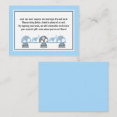 Carte D'accompagnement Blue Elephant livres pour bébé (Devant / Derrière)