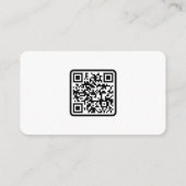 Carte D'accompagnement Blue Fall Wedding Attire Dress Code Palette QR Cod (Dos)