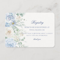 Blue Floral Baby in Bloom Hydrangea Baby Registry