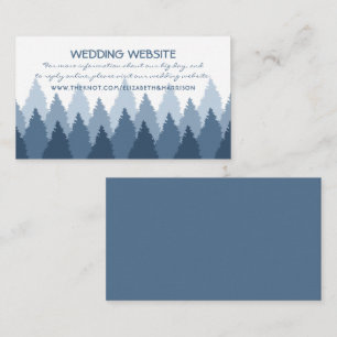 Carte D'accompagnement Blue Forest Range Woodland Site Mariage