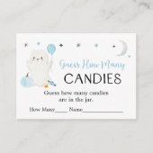 Carte D'accompagnement Blue Ghost Halloween Devinez Combien De Jeu (Devant)