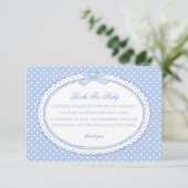 Carte D'accompagnement Blue Gingham Coquette Books for Baby (Debout devant)