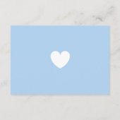 Carte D'accompagnement Blue Heart Request Books for Baby Boy Show (Dos)