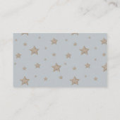 Carte D'accompagnement Blue Hot Air Balloon Baby Shower Book Request (Dos)