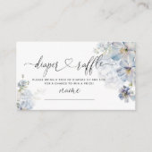 Carte D'accompagnement Blue Hydrangeas élégant billet de tombola de couch (Devant)