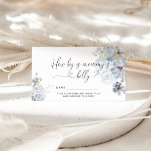 Carte D'accompagnement Blue Hydrangeas la taille du ventre de maman