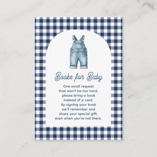 Carte D'accompagnement Blue Jean Apporte un livre (Devant)