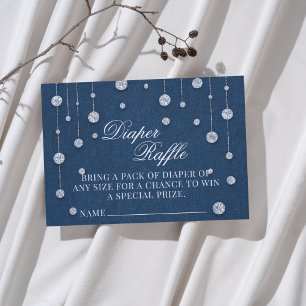 Carte D'accompagnement Blue Jean Baby shower Déchets Raffle
