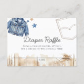 Carte D'accompagnement Blue Jean Denim Diaper Raffle (Devant)
