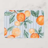 Carte D'accompagnement Blue Little Cutie Pastel Citrus Baby Registry (Dos)