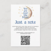 Carte D'accompagnement Blue Moon Just a Note Baby shower (Devant)