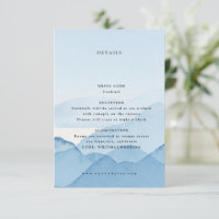 Blue Mountain Range Paysage Détails du Mariage