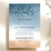 Blue Ocean Beach Shore Sand Détails de mariage