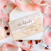 Carte D'accompagnement Blue Ocean Waves Tropical Beach Wedding Website