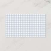 Carte D'accompagnement Blue Rocking Baby shower garçon Réserver Demande (Dos)