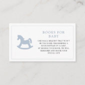 Carte D'accompagnement Blue Rocking Baby shower garçon Réserver Demande (Devant)