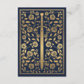 Carte D'accompagnement Blue Royal Medieval Sword Mariage Détails (Dos)