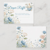 Carte D'accompagnement Blue Silly Goose Diaper Raffle Ticket (Devant / Derrière)