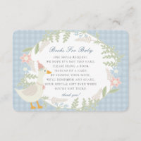 Blue Silly Goose En vichy Floral Livres pour bébé