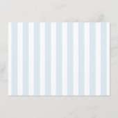 Carte D'accompagnement Blue Striped Favorite Memory Bridal Shower (Dos)