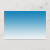 Carte D'accompagnement Blue Tropical Palm Tree Beach Mariage Réception (Dos)