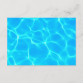 Carte D'accompagnement Blue Water Beach & Destination Wedding Ocean Theme (Dos)